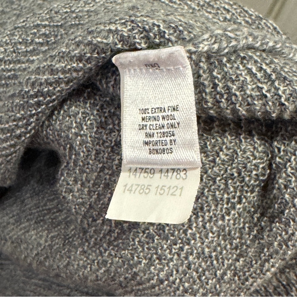 Bonobos Slim Fit 100% Extra Fine Merino Wool Knit Henley Sweater Long Sleeve $98 - Picture 6 of 9